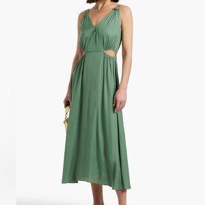 Maje Elegant Green Sleeveless Dress
